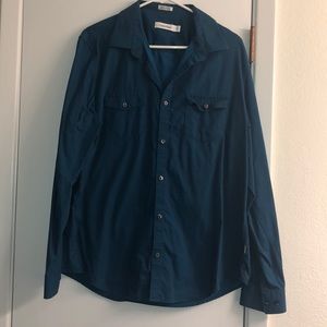 2 for 15 Blue Calvin Klein button up